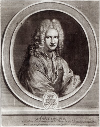 Portrait of Andre Campra by Nicolas Etienne Edelinck